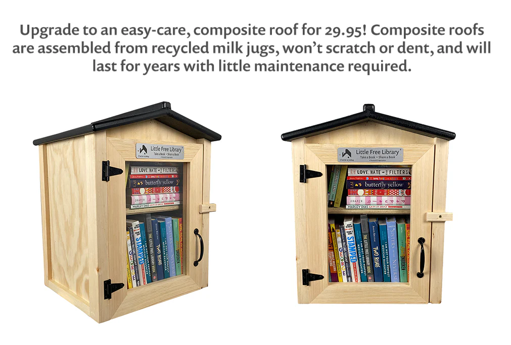 Two Story Book Nook Unfinished Little Free Library - Image 3