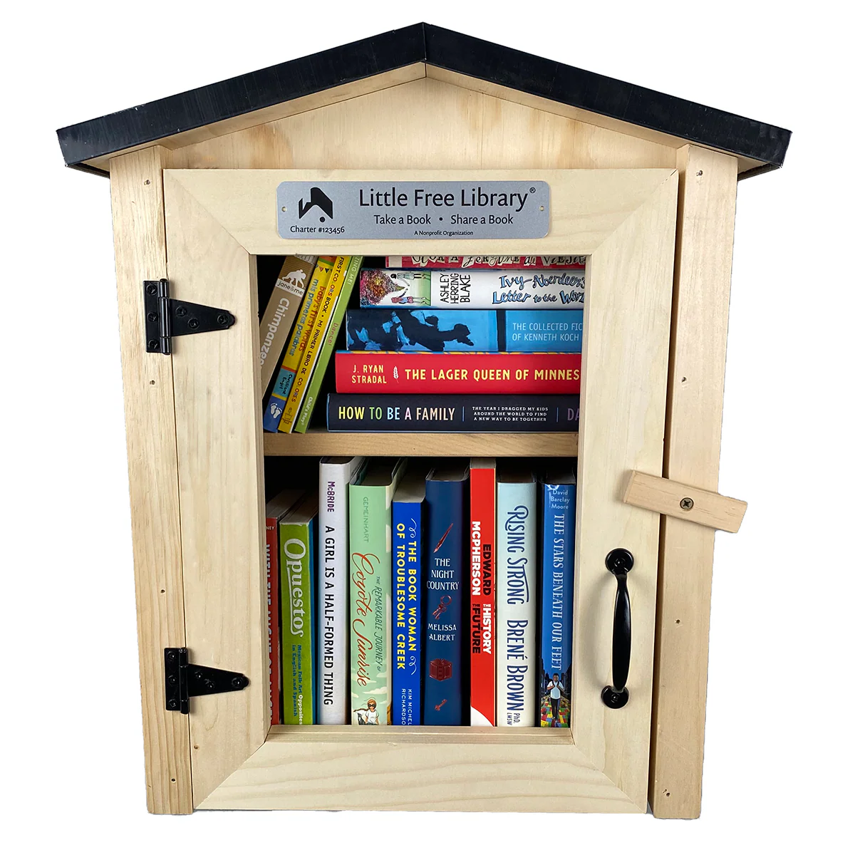 Two Story Book Nook Unfinished Little Free Library - Image 4