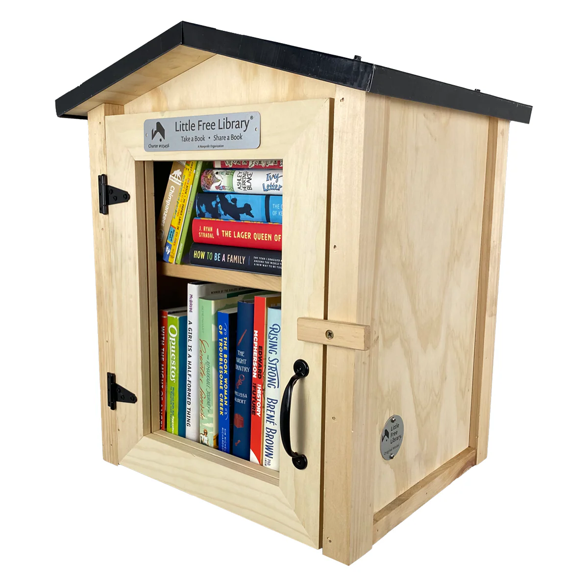 Two Story Book Nook Unfinished Little Free Library - Image 5