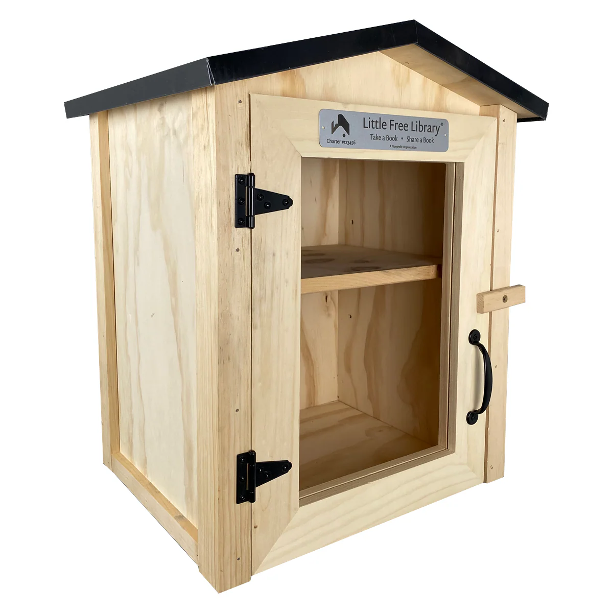 Two Story Book Nook Unfinished Little Free Library - Image 7