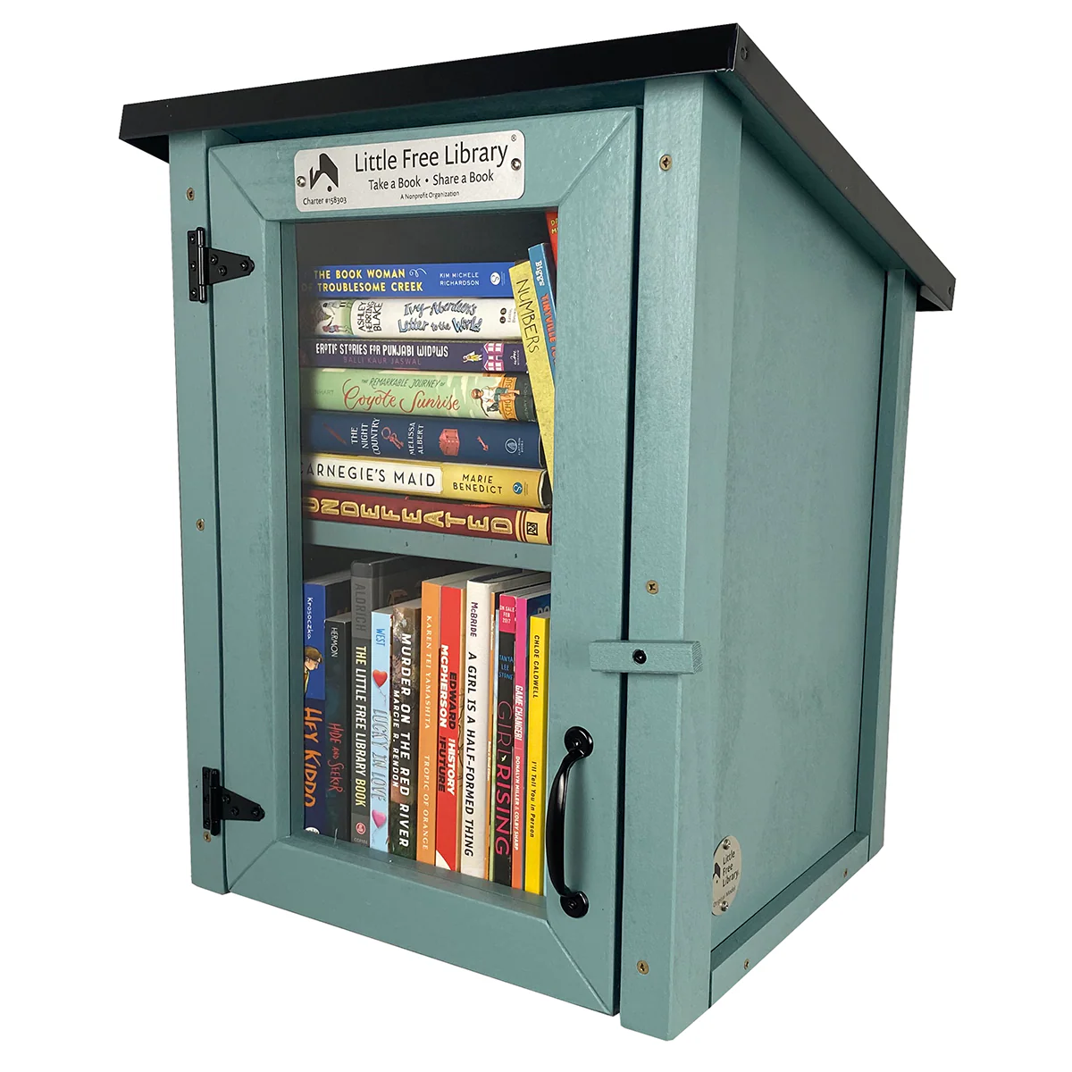 Two Story Shed Light Blue Kit Little Free Library - Image 6