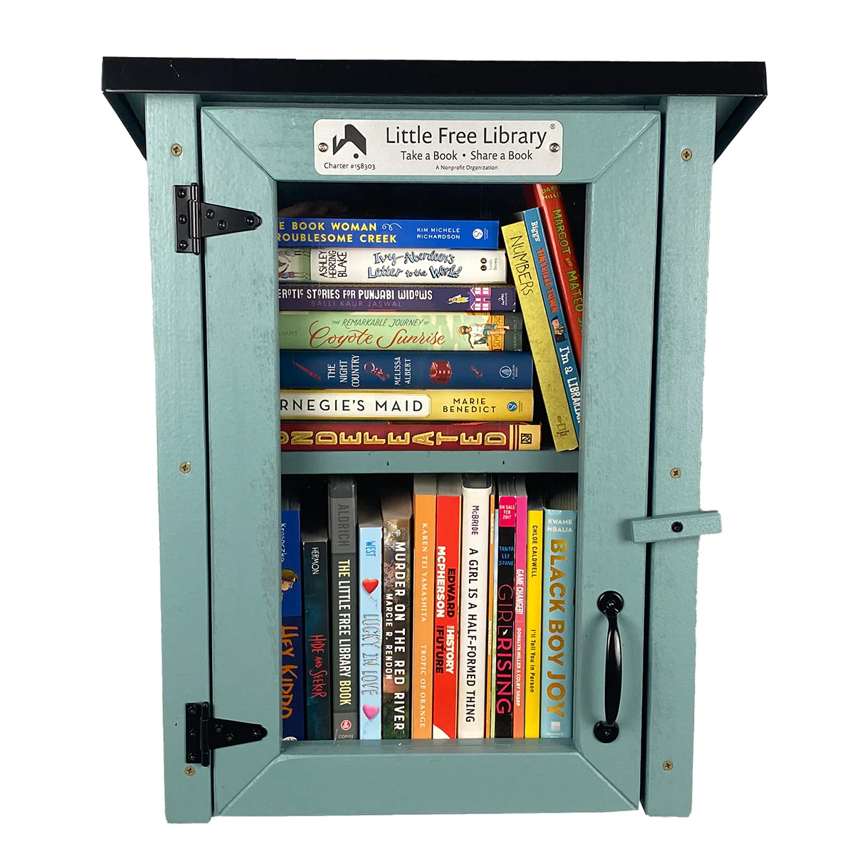 Two Story Shed Light Blue Kit Little Free Library - Image 7