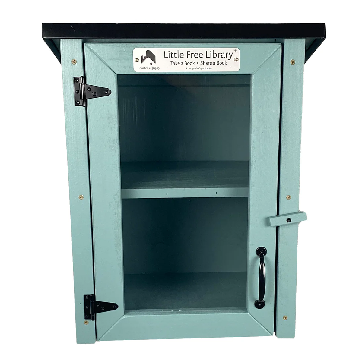 Two Story Shed Light Blue Kit Little Free Library - Image 8