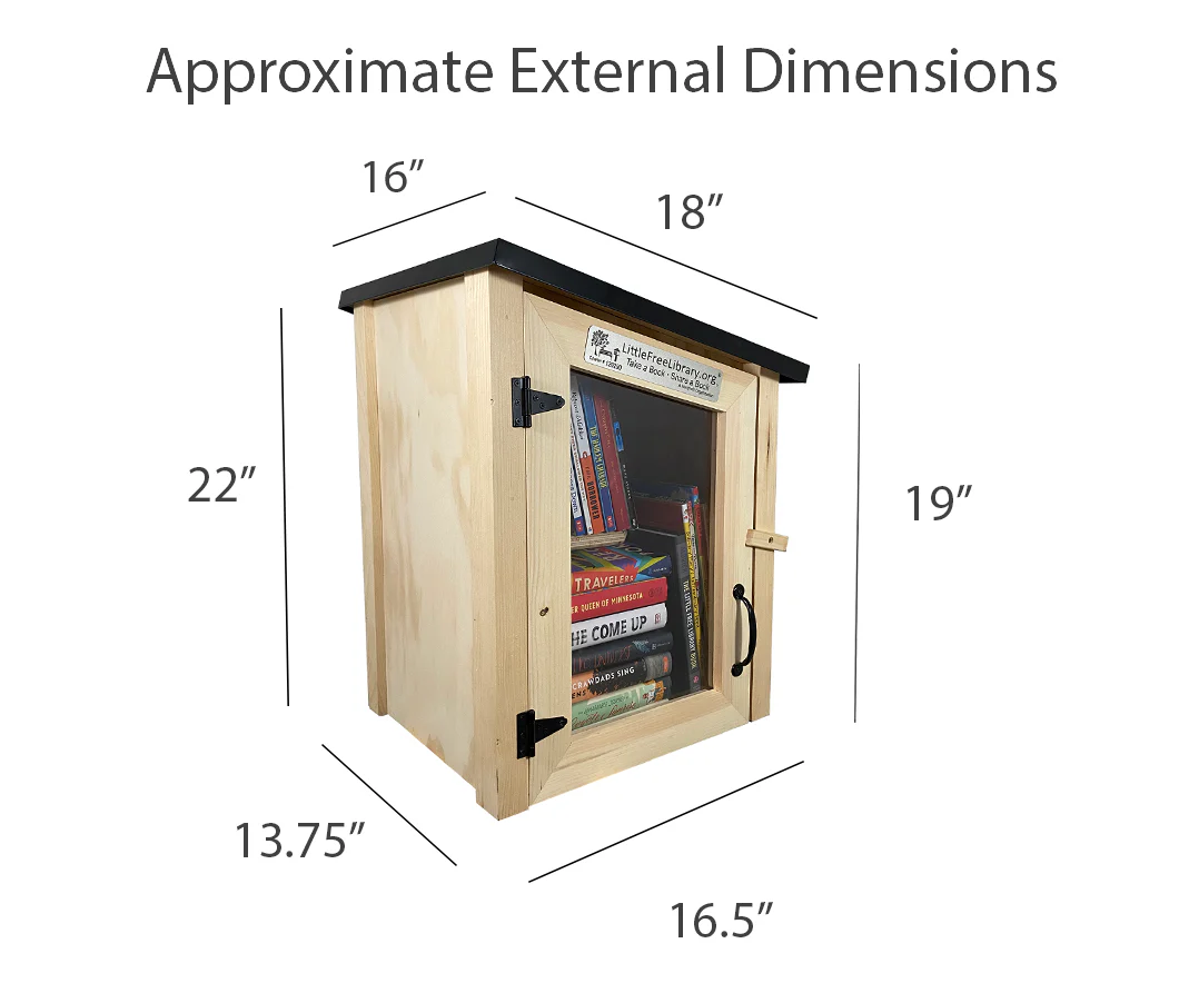 Two Story Modern Unfinished Little Free Library - Image 6